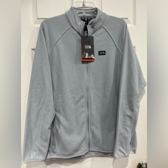 Mountain Hardwear Women's XL Light Grey Microchill Full Zip Jacket NWT - Picture 1 of 11